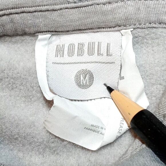 Nobull Gray Performance Fitness Gym Workout Hoodie Sweatshirt - Size Medium - Picture 5 of 8